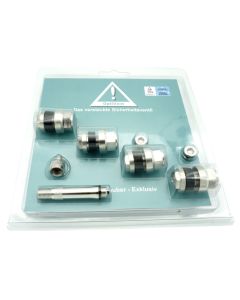 oPtivent versteckte unsichtbare Ventile 11,3mm silber Metallventil TÜV geprüft