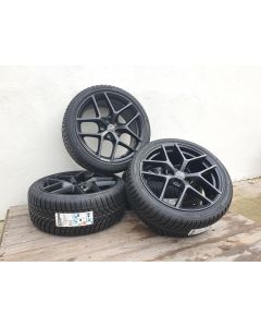 Winterradsatz Borbet Y Black Matt 8x18 et48 5x112 + BRIDGESTONE BLIZZ6 225/40 R18 92 V XL - C, B, 2, 70dB