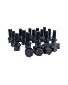 20x M14x1,5x28 SW17 Schwarze Radschrauben Alufelgenschrauben KEGELBUND 28mm M14 1.5
