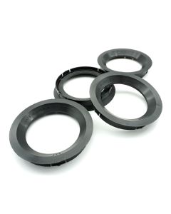 4x Zentrierringe 76,0 - 57,1 / 76 0 auf 57 1 SCHWARZ 