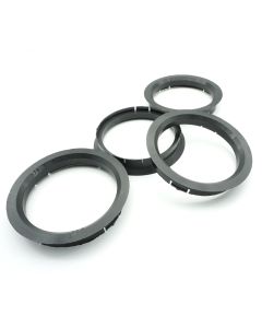 4 x Zentrierringe 76,0 - 66,6 / 76,0 auf 66,6 Schwarz