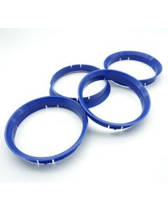 4 Zentrierringe 76,0 - 74,1 Blau kompatibel mit  Alutec Anzio Rial 