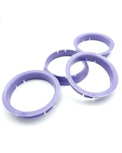 4x Zentrierringe Lila 64,0 auf 60,1 / 64,0-60,1