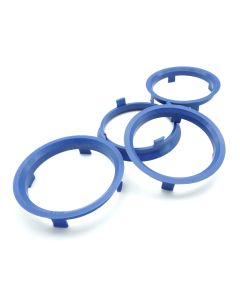 4x Zentrierringe BLAU 71,6 auf 66,6 / 71,6-66,6 passend für Aez Enzo Dezent