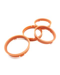 4x Zentrierringe 73,1 - 66,6 / 73.1 auf 66.6 ORANGE 