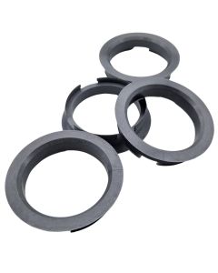 4x Zentrierringe 63,4 - 54,1 | 63,4 auf 54.1 | Silber