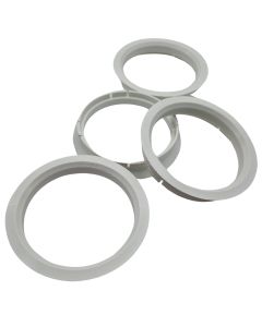 4x Zentrierringe 72,5 - 65,1 | 72.5 auf 65.1 | kompatibel mit Borbet |Weiss