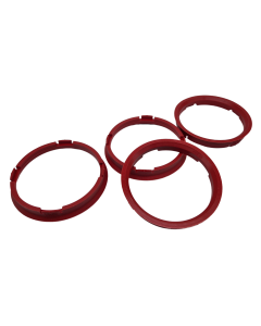 4x Zentrierringe 73,0 auf 66,45 I 73,0 - 66,45 Rot Zentrierring