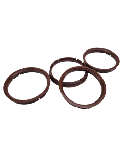 4x Zentrierringe 73,0 auf 66,6 I 73,0 - 66,6 Braun Zentrierring
