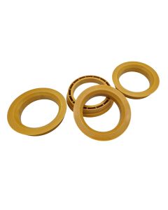 Borbet 4x Zentrierringe 72,5 - 56,6 / 72.5 auf 56.6 Zentrierring Gelb