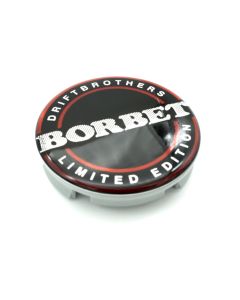 1x Original Borbet Nabendeckel 56mm Felgendeckel Nabenkappe Drift Edtion Schwarz Rot