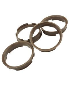4x Zentrierringe 72,6 auf 66,6 | 72.6 auf 66.6 | Braun | für MAM Keskin
