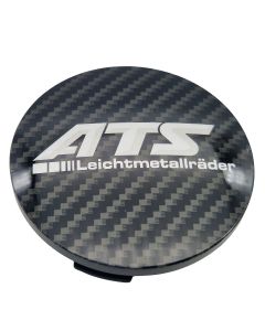 1X ATS Nabendeckel 64mm Carbon Look (N32) Logo 3D (ATB) - Original Felgendeckel/Nabenkappe/Hubcap