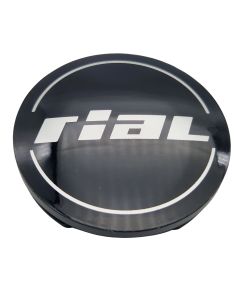 1X Rial Nabendeckel 60mm Schwarz (N23) Logo Silber (RID) - Original Felgendeckel/Nabenkappe/Hubcap