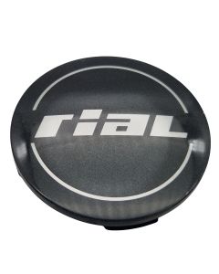 1X Rial Nabendeckel fÃ¼r Milano 64mm Titan (N32) Logo Silber/Grau (RIC) - Original Felgendeckel/Nabenkappe/Hubcap