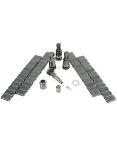 4x Anthrazite Ventile+4x Gewichte 240g