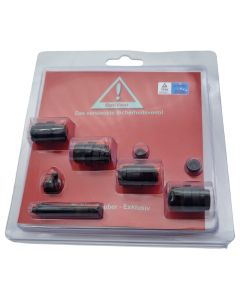 oPtivent versteckte unsichtbare Ventile 11,3mm Schwarz Metallventil TÜV geprüft