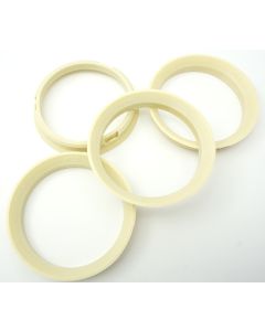 4x Originale Ronal Zentrierringe Hellelfenbein 68 60,1