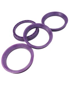 4x Originale Ronal Zentrierringe Rotlila 76 63,3 vorne