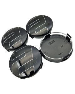 4x 2DRV Wheelworld Nabendeckel 74,5mm / 72mm Felgendeckel Nabenkappe z06-1 Schwarz NUR für WH39 MB