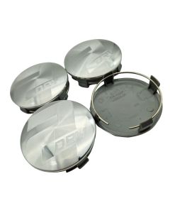 4x 2DRV Wheelworld Nabendeckel 74,5mm / 72mm Felgendeckel Nabenkappe - z06-1- Silber - Chrom - NUR für WH39 MB