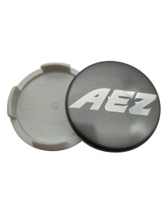 1x AEZ Nabendeckel 60 mm / 56 mm (AZD), N07 Felgendeckel Nabenkappe Radnabenkappe, Graphit Matt, Original Felgenkappe