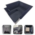 Zubehör für Tesla Model Y Model 3 Mittelkonsolen Hinten Organizer Fach beflockte Aufbewahrungsbox, Unter Armlehne, Ablage