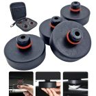 4er Set / Gummiauflage Wagenheber für Tesla Model Y 3 S X, Zubehör für Tesla Fahrzeuge, Wagen Heber Pad, Auflage Rangierwagenheber, Gummi Jack Pad, Karosserie Unterlage Adapter 